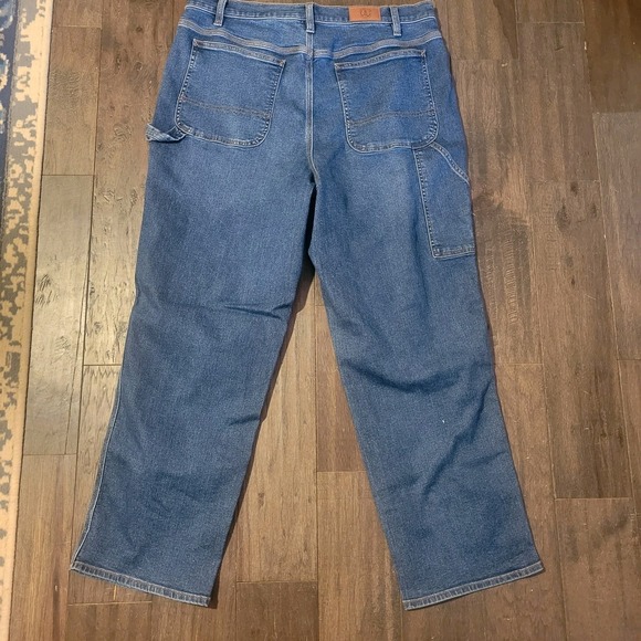 Lands End Women's Carpenter Jeans 16 Medium Wash - Picture 4 of 8